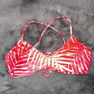 AERIE Scoop Neck Strappy Colorful Bikini Top